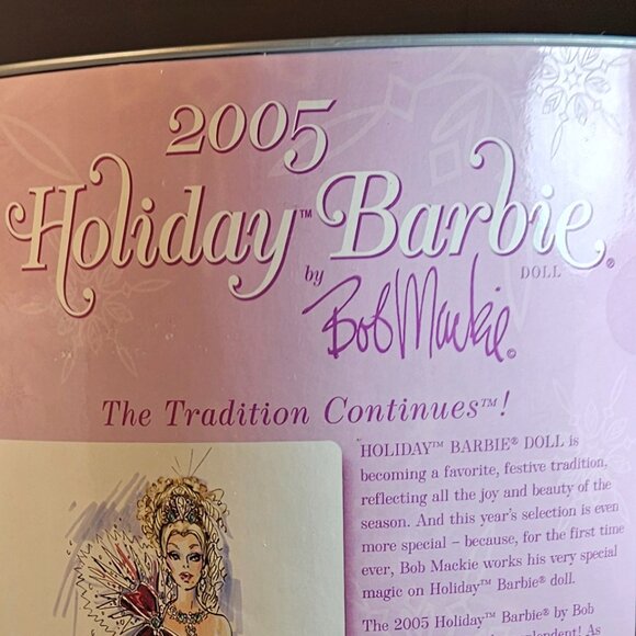 Bob Mackie 2005 Christmas Barbie RARE! - Picture 10 of 10